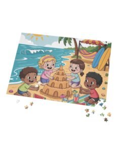 Puzzle Game Night - Fun Beach Day for Kids