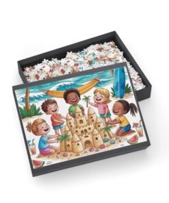 Puzzle Game - Beach Fun for Kids and Family, Sandcastle Art, Summer Gift